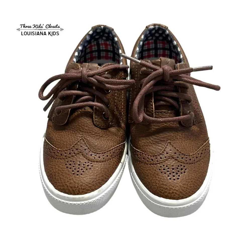 Ben Sherman Sz 12 Brown Leather Wingtip Sneakers
